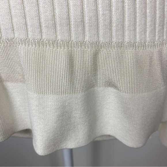 Diane Von Furstenberg peplum sweater Sz P - Picture 3 of 9